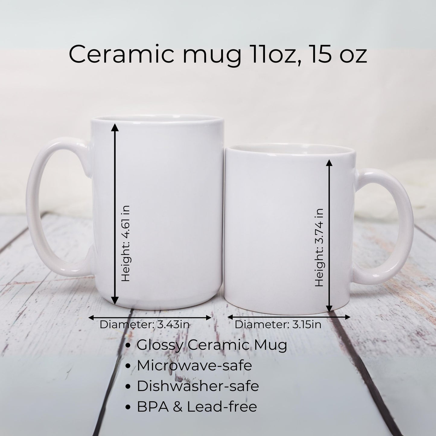 Pink Bow | 15oz Ceramic Coffee Mug