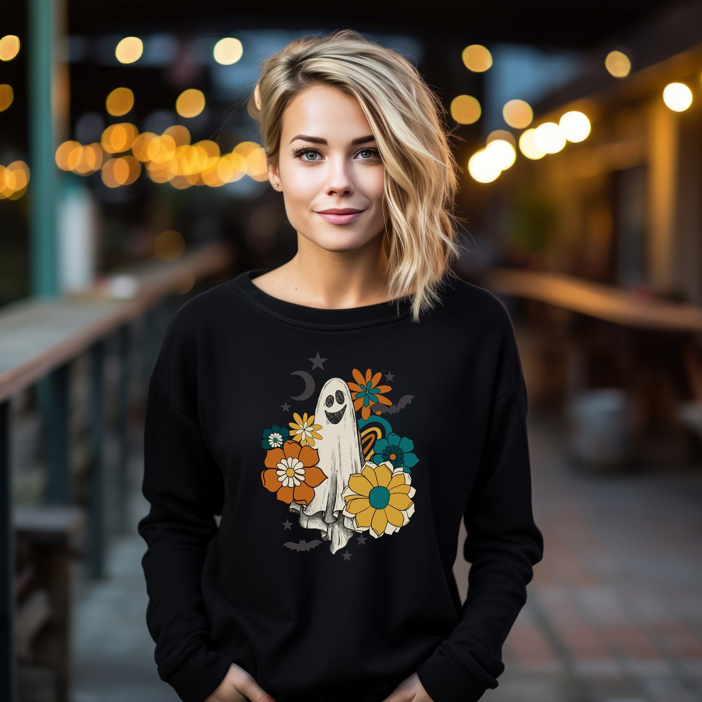 Retro Floral Ghost