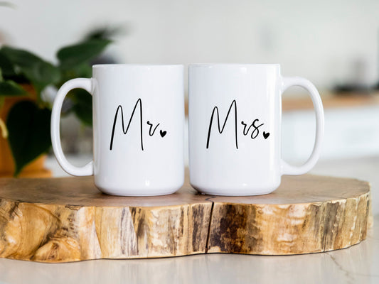 Mr & Mrs Mug Set