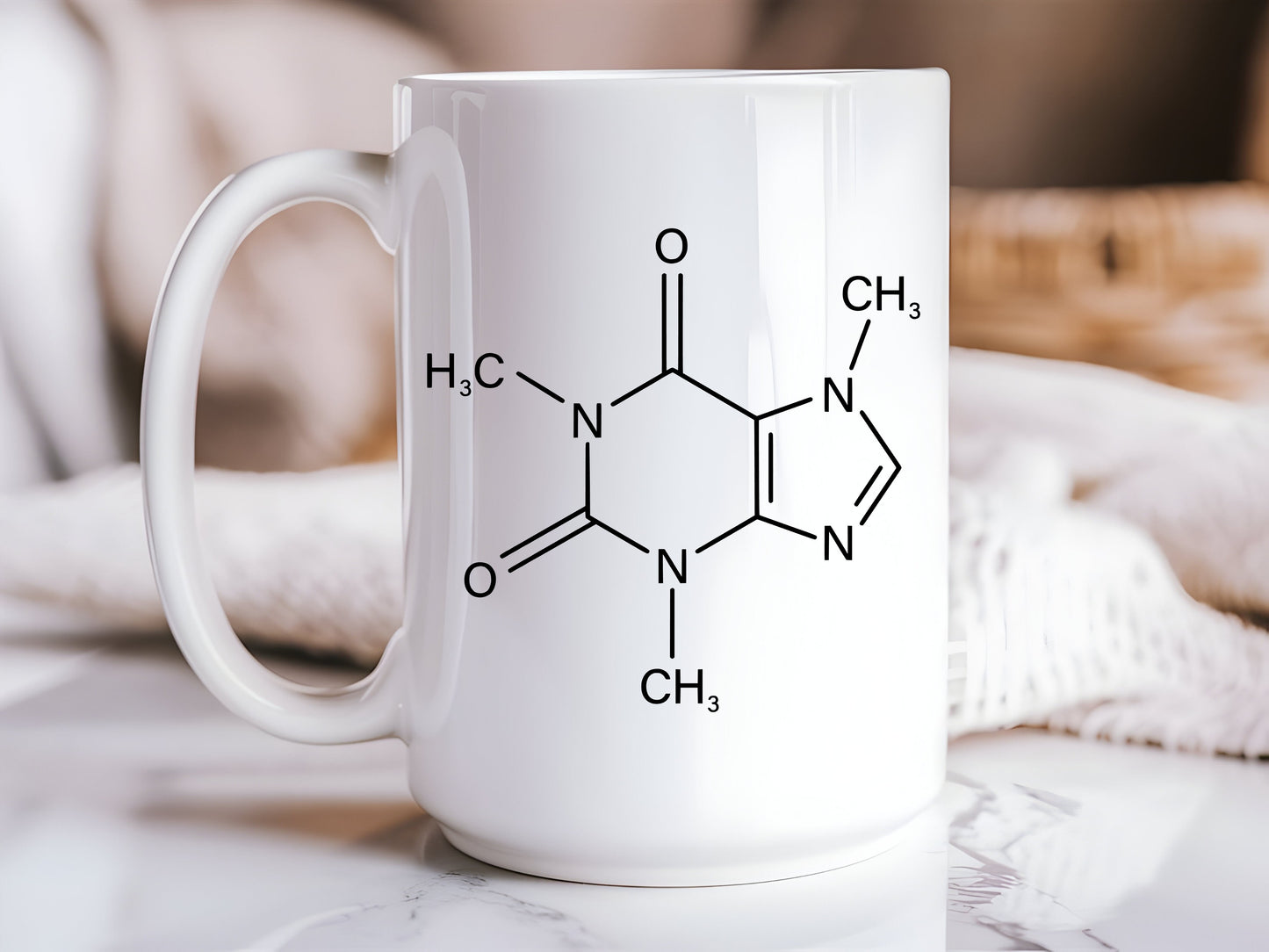 Caffeine Molecule | 15oz Ceramic Mug