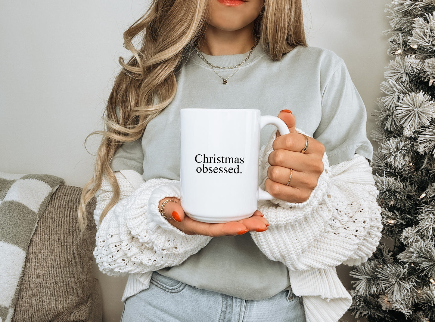 Christmas Obsessed | 15oz Ceramic Coffee Mug