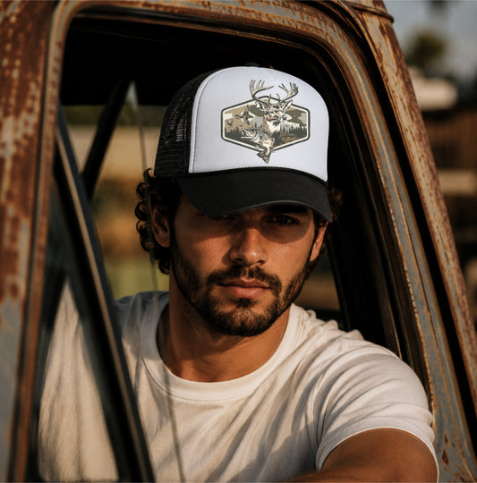 Hunting & Fishing Trucker Hat | Outdoor Graphic Cap
