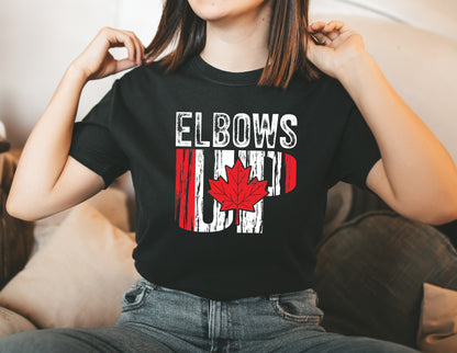 Elbows Up T-Shirt — Proudly Canadian Graphic Tee
