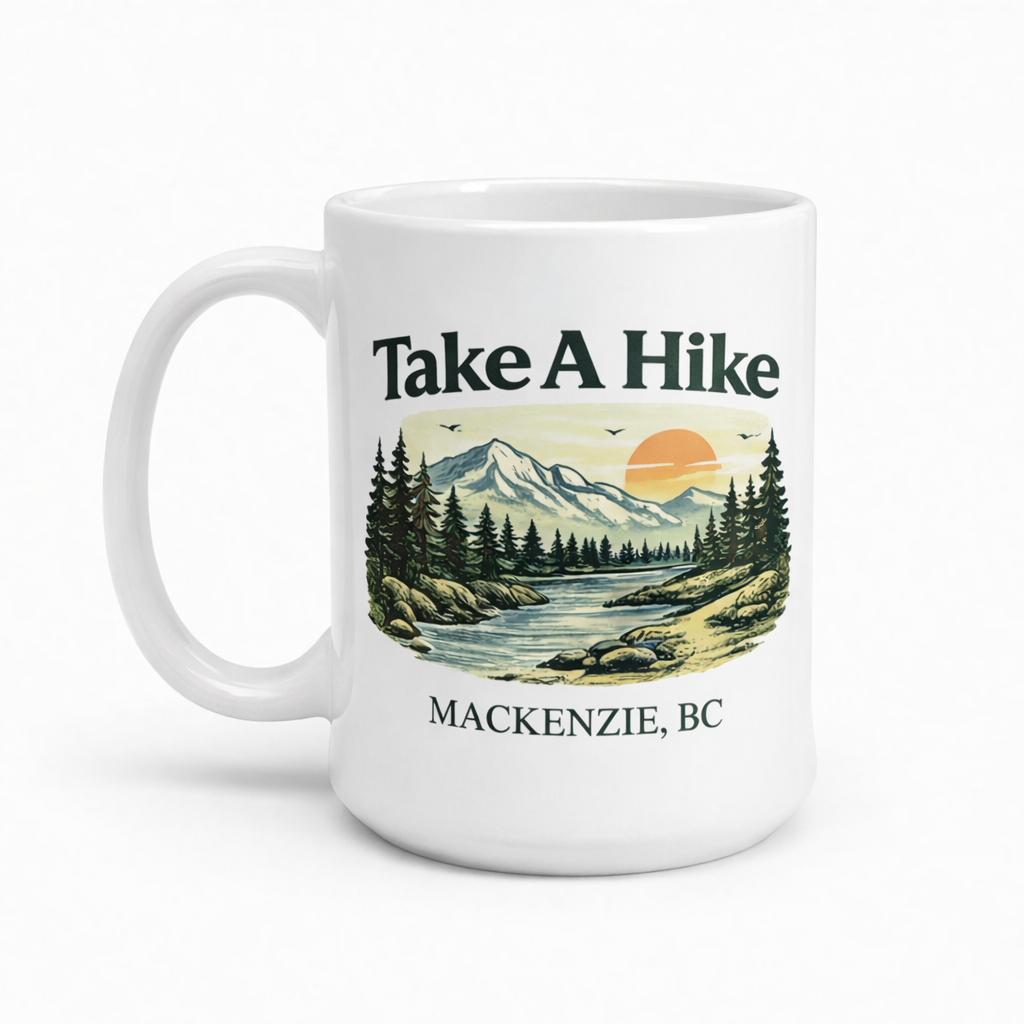 Take A Hike Mug – Mackenzie BC Nature Coffee Mug | 15oz Ceramic Gift