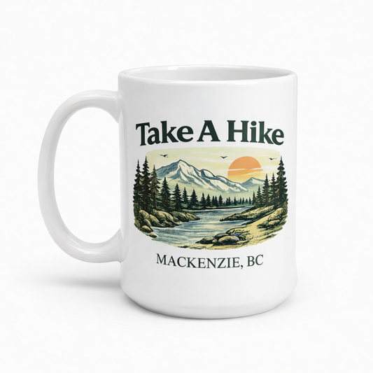 Take A Hike Mug – Mackenzie BC Nature Coffee Mug | 15oz Ceramic Gift