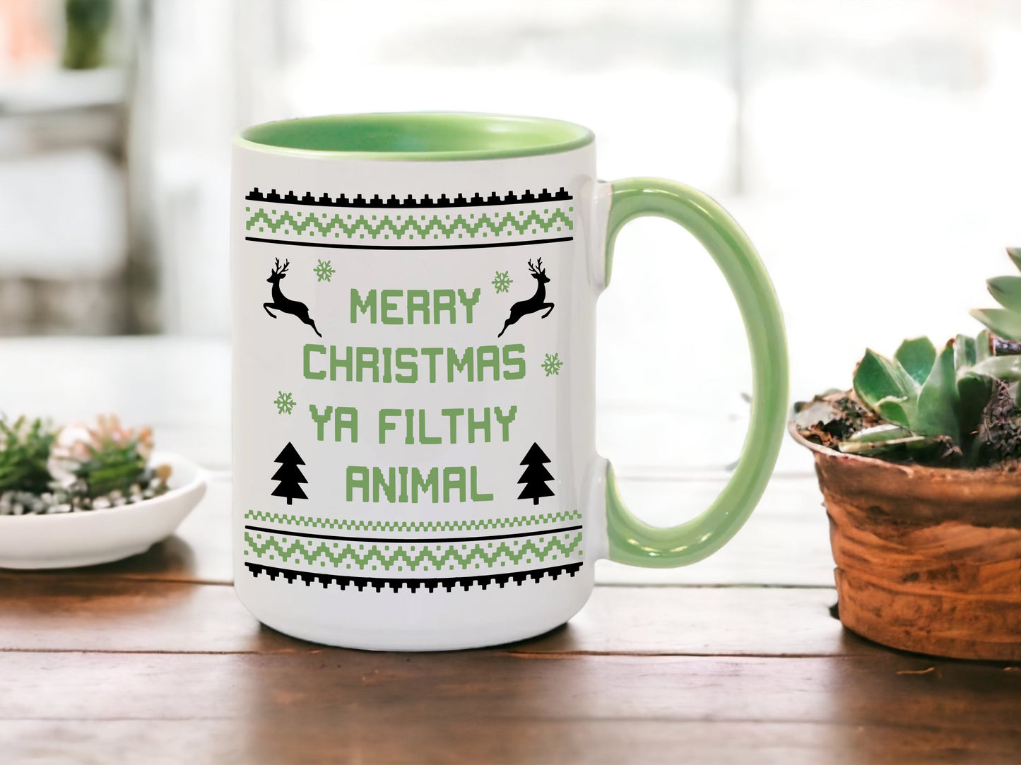 Merry Christmas Ya filthy animal | 15oz Mug