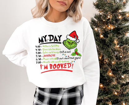 Le Grinch, je suis réservé sweat-shirt à col rond