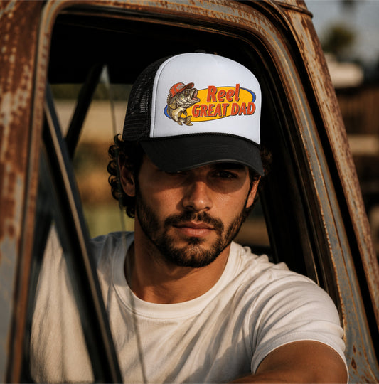 Reel Great Dad Fishing Trucker Hat