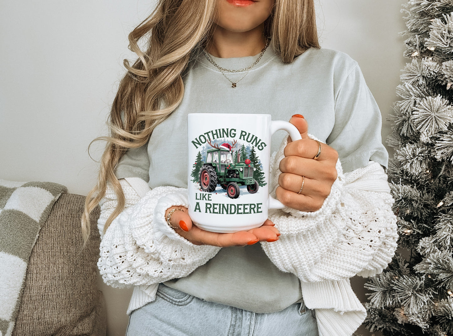 Nothing runs like a Reindeere  | 15oz Ceramic Coffee Mug