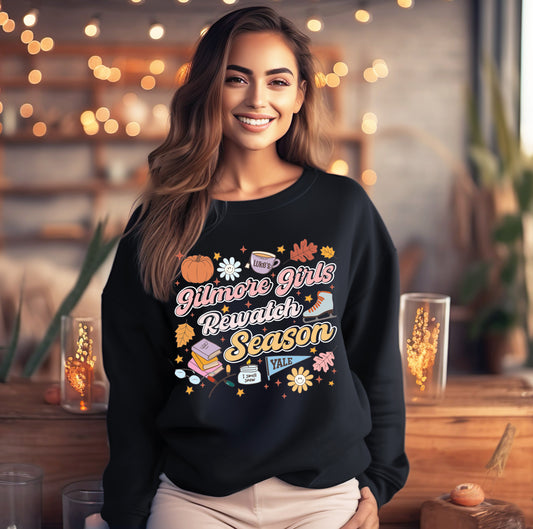 Gilmore Girls Rewatch Season | Crewneck Sweatshirt
