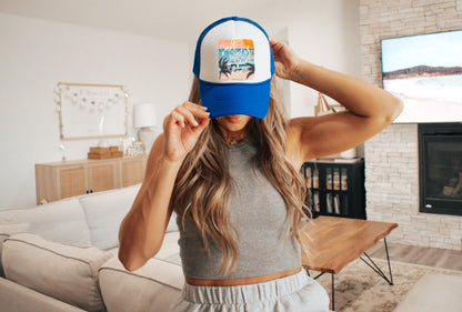 Salt Water & Sunshine Trucker Hat | Beach Life Foam Snapback Cap