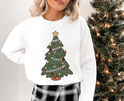 Tis the Damn Season | Christmas Tree Crewneck Sweatshirt
