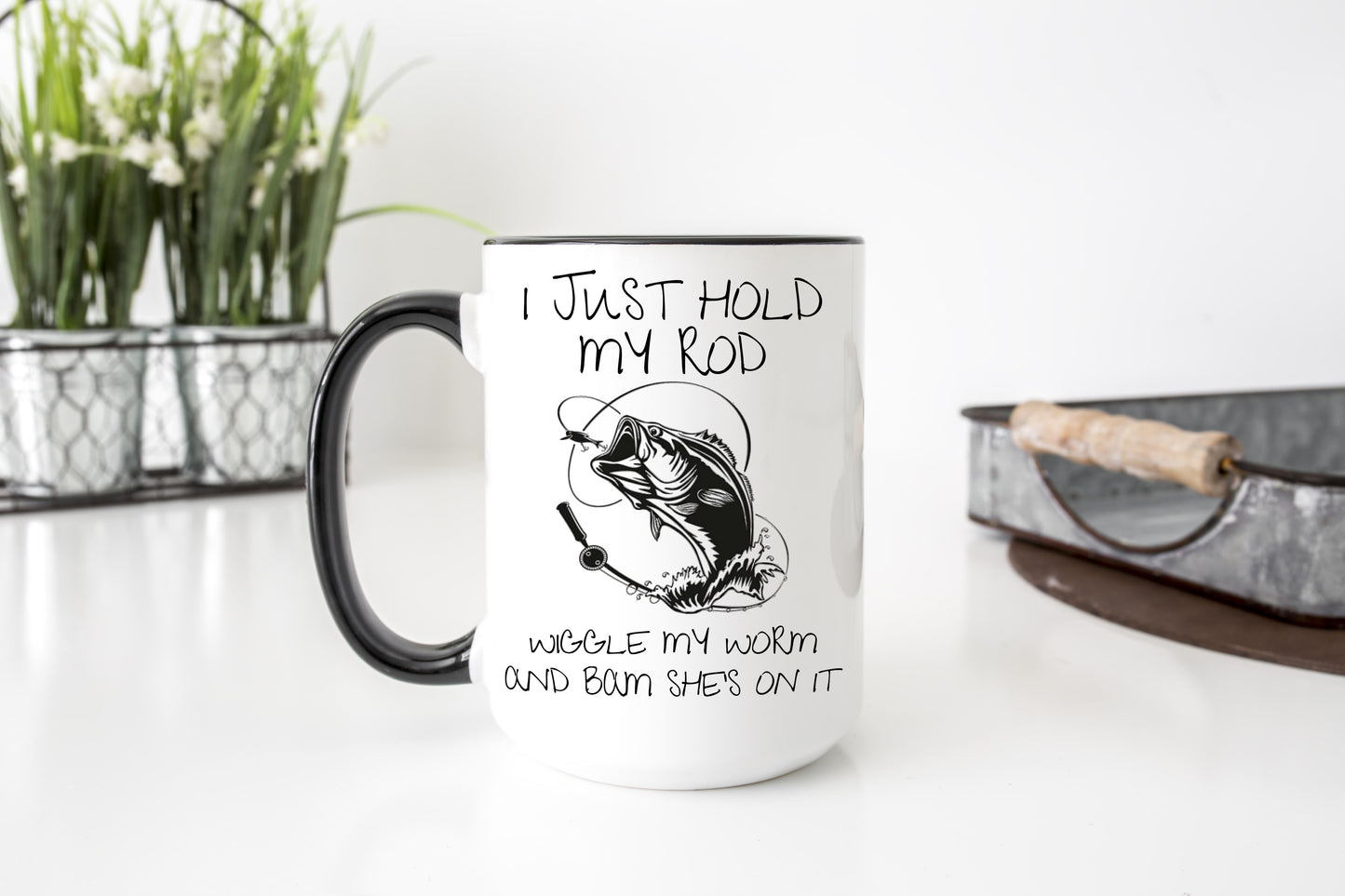 I just hold my rod