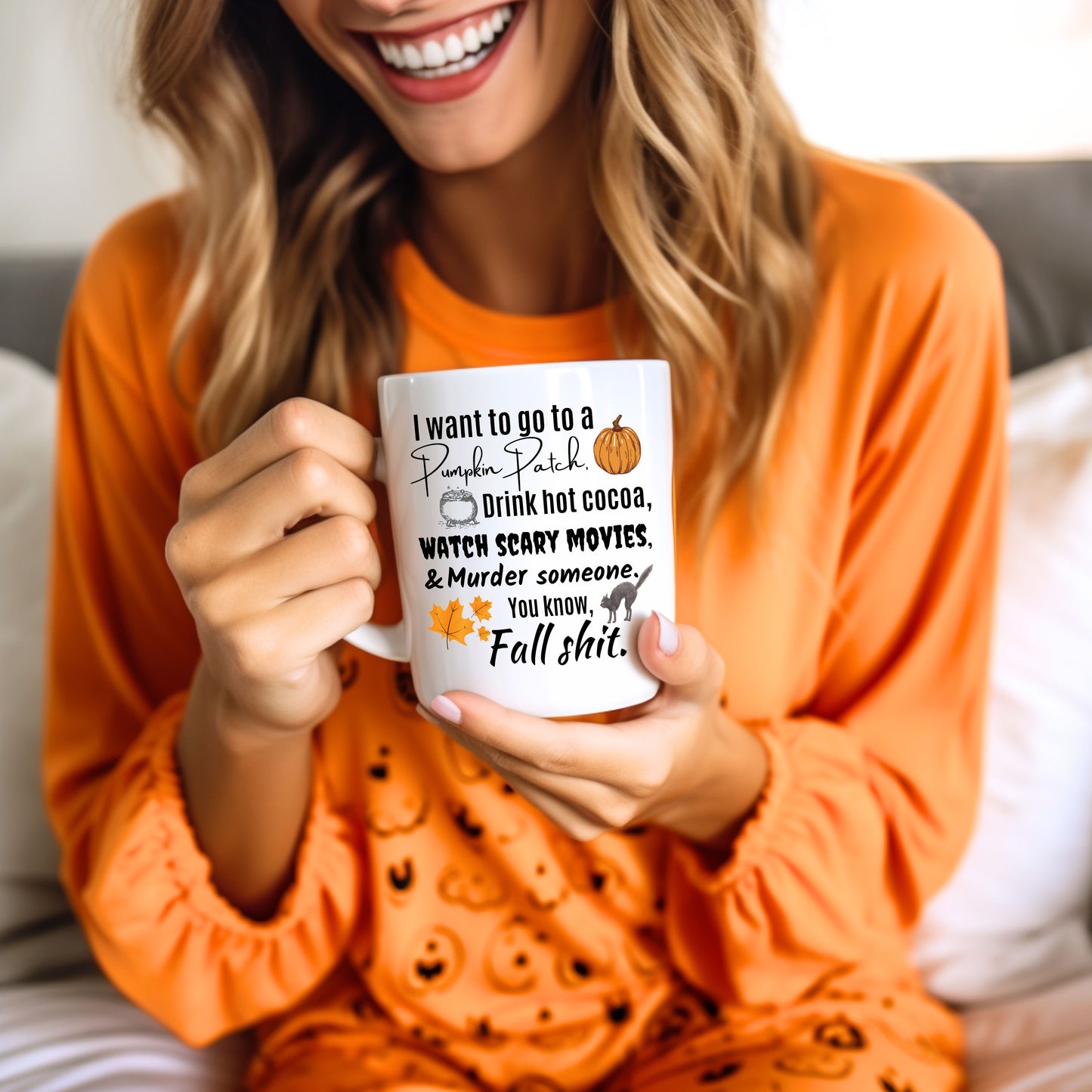 Vous savez, Fall Shit | Tasse en céramique de 15 oz
