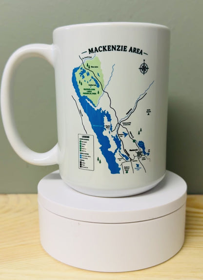 Mackenzie Area Map Mug – 15oz Ceramic Coffee Mug