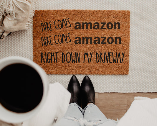 Voici Amazon, juste au bout de mon allée !