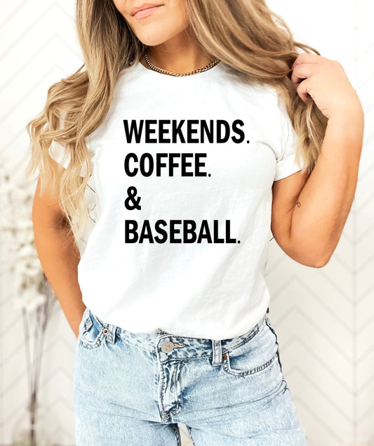 Fins de semaine. Café et base-ball.